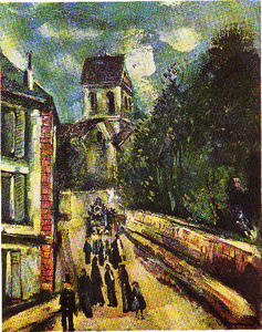 The Church of Auvers-sur-Oise (homage to Van Gogh)
