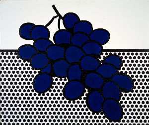 uvas de color azul