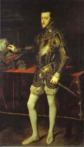 Porträt von Philipp II in Rüstung