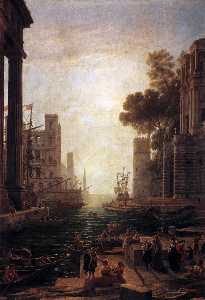 Embarquement de sainte Paule à Ostie Romana