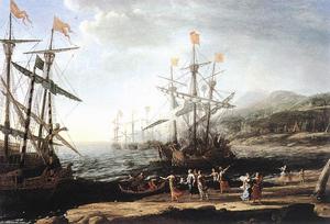 Marina con los troyanos Quema sus barcos
