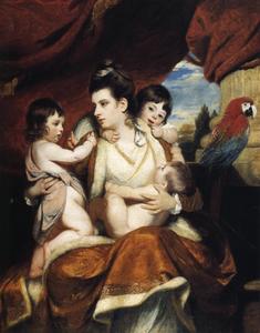 Lady Cockburn et ses trois fils aînés
