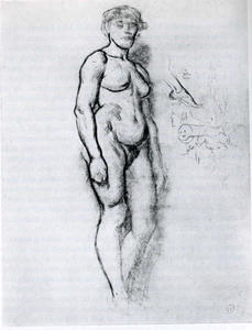 Woman Standing in Semi Profile
