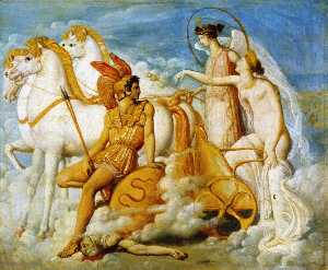 ディオメデスによって傷ついたヴィーナスは、オリンパスに戻ります