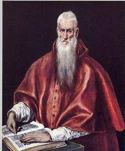 San Jerónimo como  cardenal