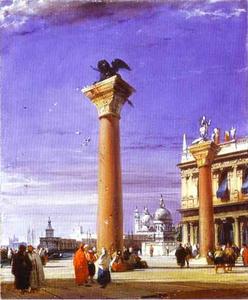 San . Mark's En la columna Venecia