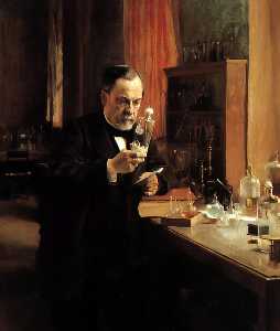 Porträt von Louis Pasteur