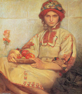 Croatian Woman with Apples
