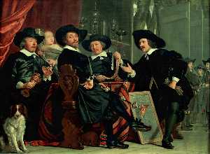 Officers of the St-Sebastian militia at Amsterdam