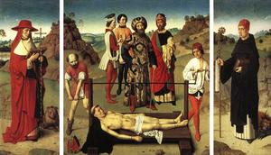 martirio di san Erasmo  trittico