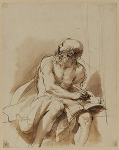 Seated figure of Saint Jerome