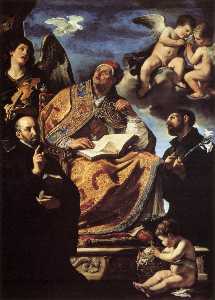 St Gregory the Great with Sts Ignatius and Francis Xavier