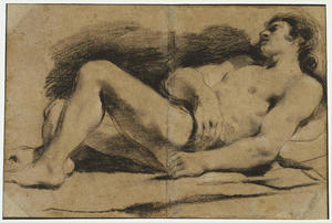 横卧男性裸体