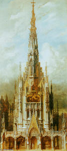 gotische grabkirche Str . Michael , Turmfassade