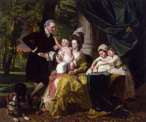 サー·ウィリアム·ペッパレルと家族