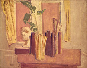 Untitled (still life in front of window)