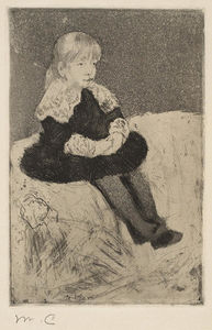 Mlle Luguet Seated on a Couch