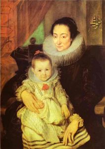 Marie Clarisse, Wife of Jan Woverius, with Their Child
