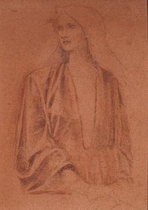 A Half Length Portrait of a Girl- Study for Arthur in Avalon