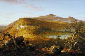 A View of the Two Lakes and Mountain House, Catskill Mountains
