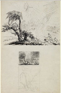 Three Sketches for the ANNUNCIATION TO THE SHEPHERDS