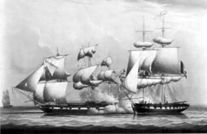 Action Between the Will of Liverpool and a French Privateer, February 21, 1804