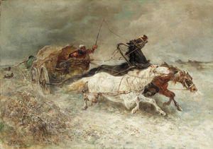 Wallachian Wagon Under Attack