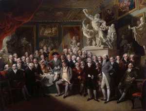 The Royal Academicians in the General Assembly by Henry Singleton