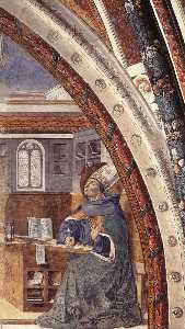 Св Augustine's Видение st jerome ( пейзаж 16 , восточная стена )