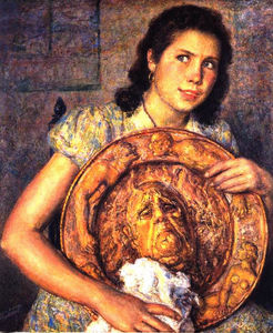 Mujer con Plato