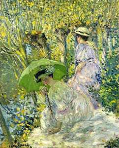 due giovani donne in a giardino