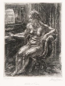 裸体在钢琴