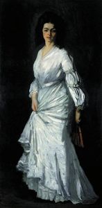 白衣の女。ユージェニースタインの肖像