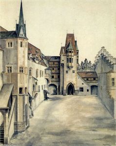 インスブルックの旧城のCouryard