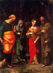 los santos pedro , Marta , maria magdalena y leonardo