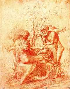 Molorchus sacrifices a victim to Hercules in Nemea