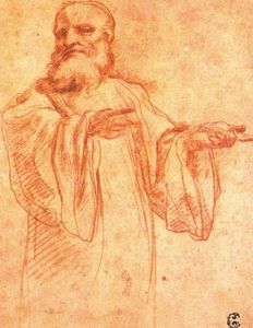 Study for the figure of Saint Benedict