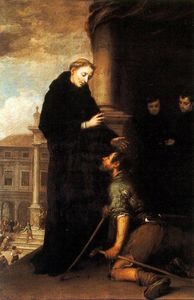 Santo Tomás de Villanueva dando limosna