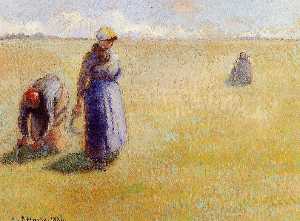 trois femmes Découpage  herbe