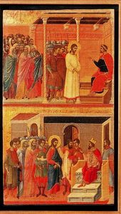 La Maestá. Cristo ante Pilatos y Cristo ante Herodes
