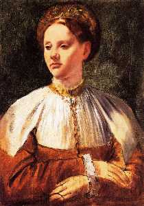 retrato de un mujer joven ( después bacchiacca )