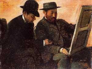The Amateurs (aka Paul Lafond and Alhonse Cherfils Examening a Painting)