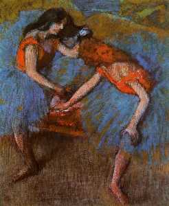 Two Dancers with Yellow Corsages