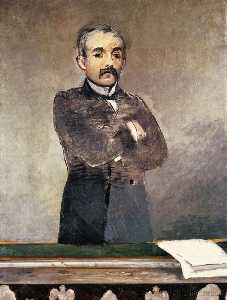 Portrait of Clemenceau at the tribune