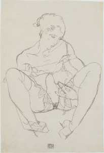 Seated Woman in Chemise