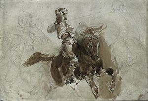 Armored Figure on Horseback