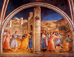 il giudizio e le  Lapidazione  di  santo  Stefano