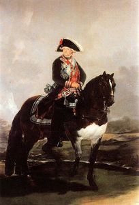 Carlos IV on horseback