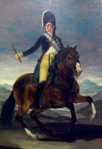 Fernando VII on horseback