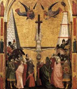 The Stefaneschi Triptych. Martyrdom of Peter
